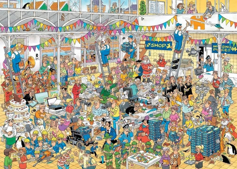 Puzzle JUMBO Jan van Haasteren Výroční 1000 Dílků