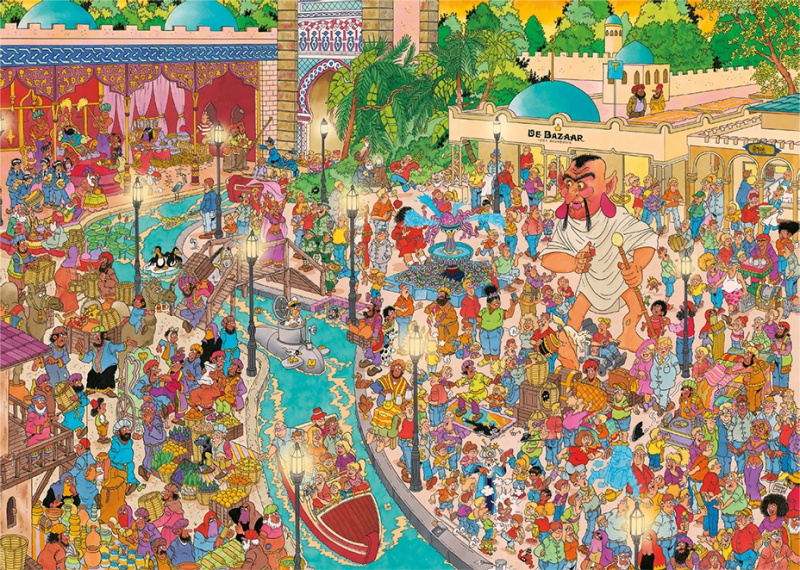Puzzle JUMBO Jan van Haasteren – Fata Morgana, 1000 dílků