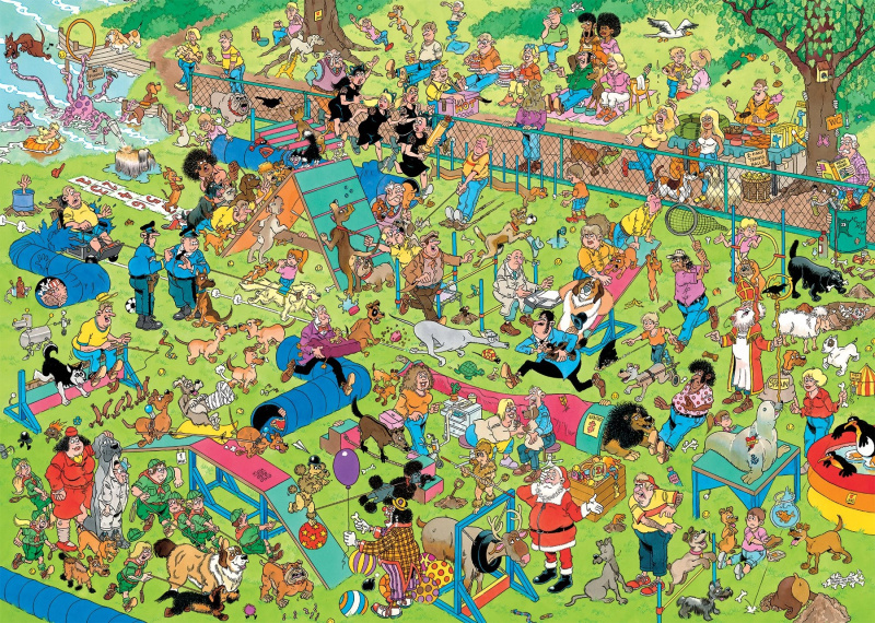 Puzzle Psí park od Jana van Haasterena 1000 dílků