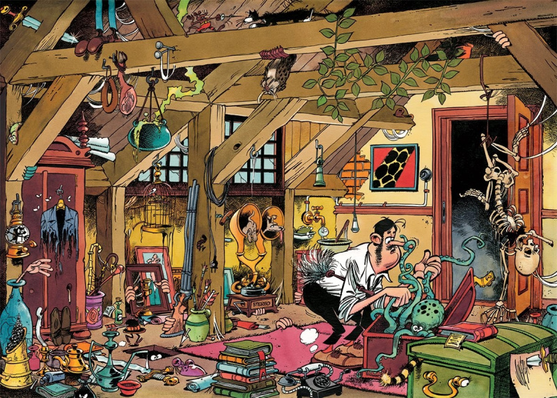 Puzzle Jan van Haasteren Starý mládenec 1000 dílků