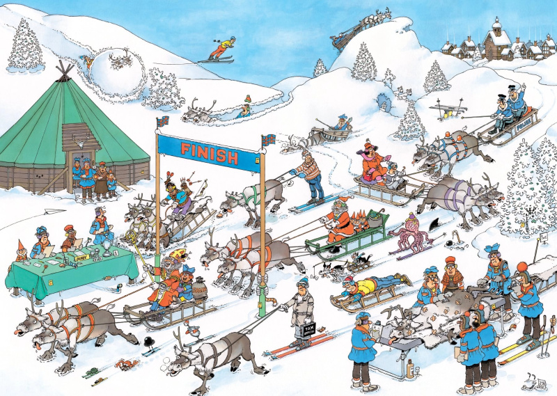 JUMBO puzzle Sobí závody - 500 dílků
