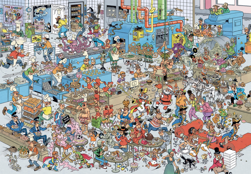 Puzzle JUMBO Jan van Haasteren – Pekařství, 2000 dílků