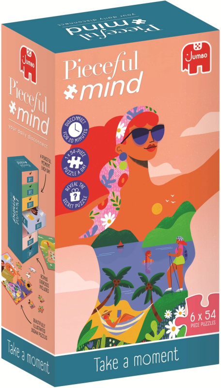 Jumbo puzzle Pieceful Mind: věnuj si chvilku 6×54 dílků