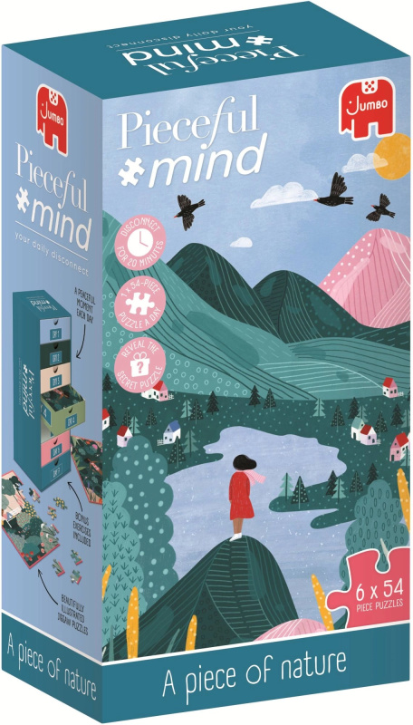 Puzzle Pieceful Mind: Kousek přírody 6×54 dílků