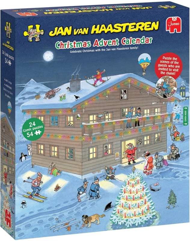 Adventní kalendář JUMBO – puzzle JAN VAN HAASTEREN 24×54 dílků