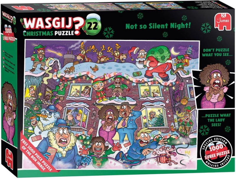 JUMBO WASGIJ Christmas 22: Ne tak docela klidná noc! puzzle 2 x 1000 dílků