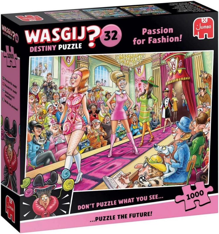 JUMBO puzzle Wasgij Destiny 32: Vášeň pro módu! 1000 dílků
