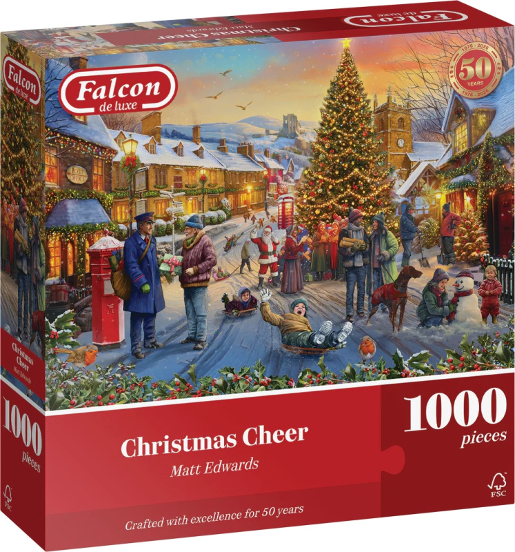 Falcon puzzle Vánoční veselí 1000 dílků
