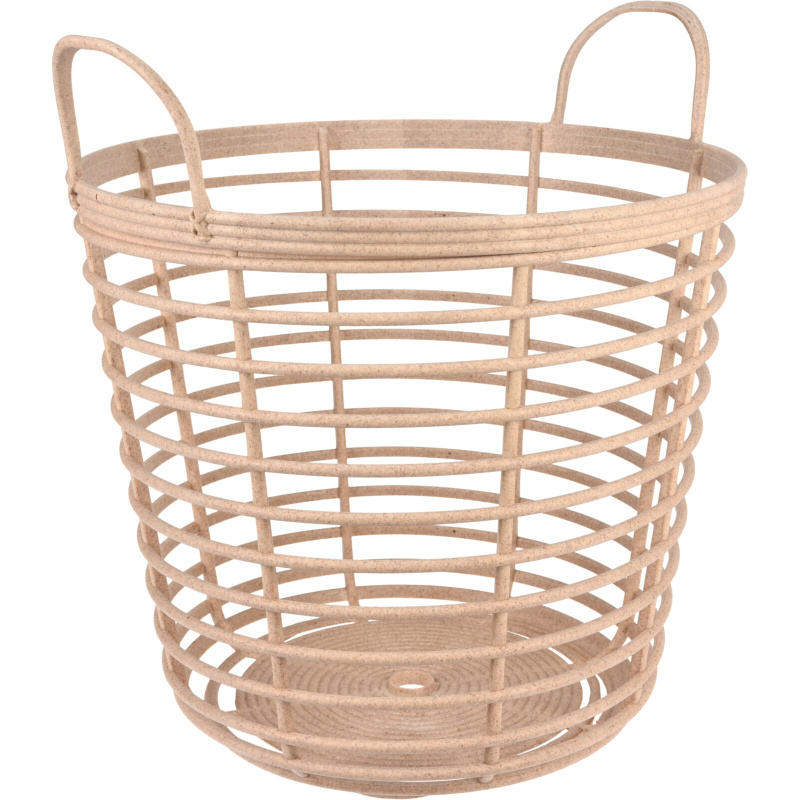 Home Styling Collection Úložný koš s uchy, Ø 43 x 46 cm hnědý