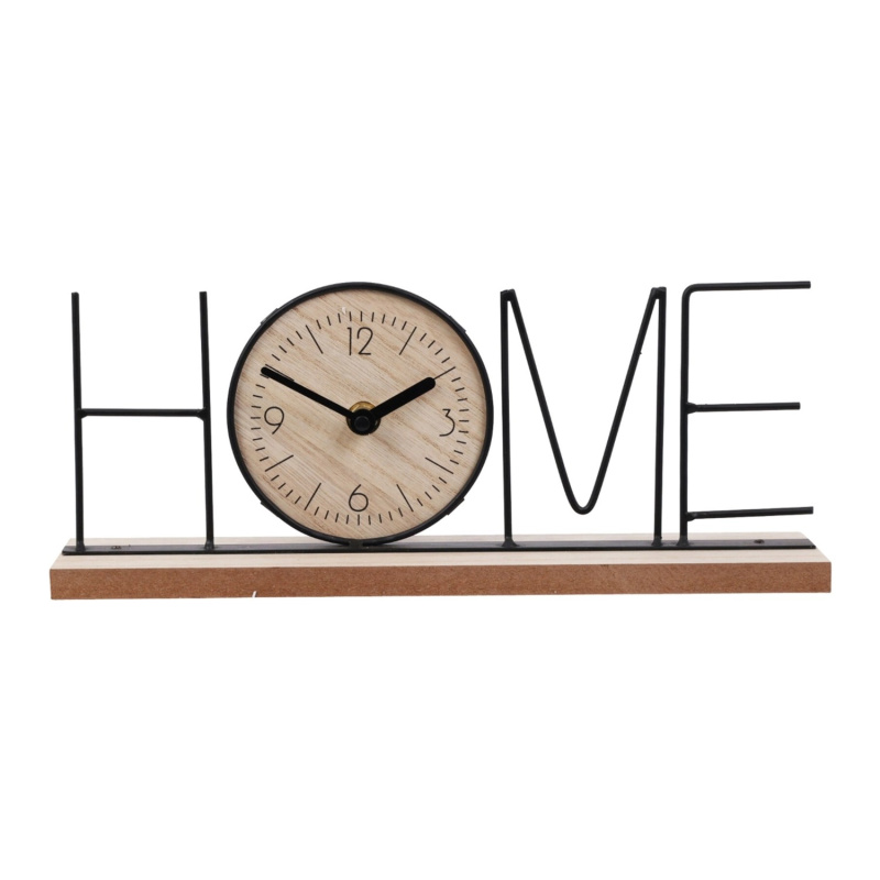 Stolní hodiny HOME, 30 x 6 x 12 cm