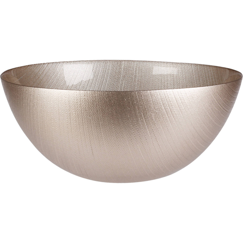Home Styling Collection Skleněná mísa KARNEOL, Ø 28 cm zlatá
