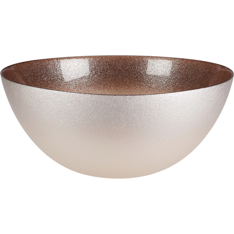 Home Styling Collection Skleněná mísa BERYT, Ø 28 cm hnědá