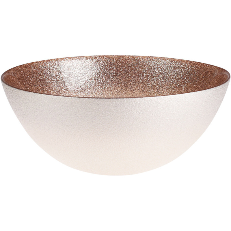 Home Styling Collection Skleněná mísa BERYT, Ø 21 cm hnědá