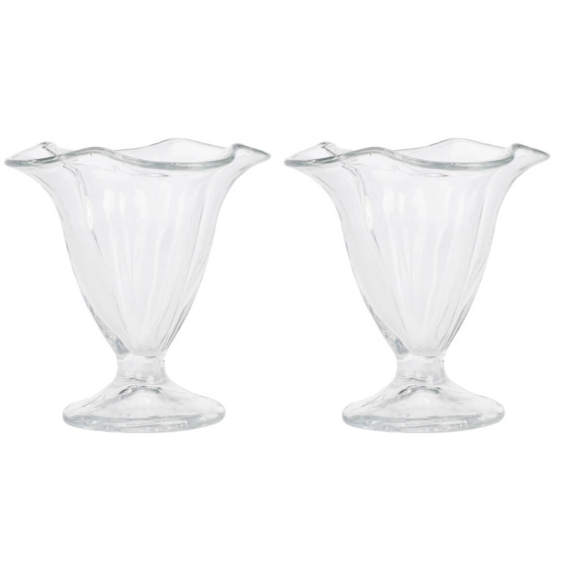 Home Styling Collection Dezertní zmrzlinový pohár COUPLE, 2 x 150 ml transparentní