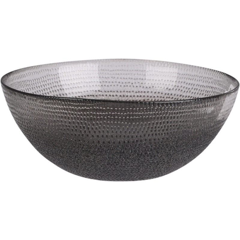 Home Styling Collection Skleněná miska LAKRIS, Ø 15 cm antracitová