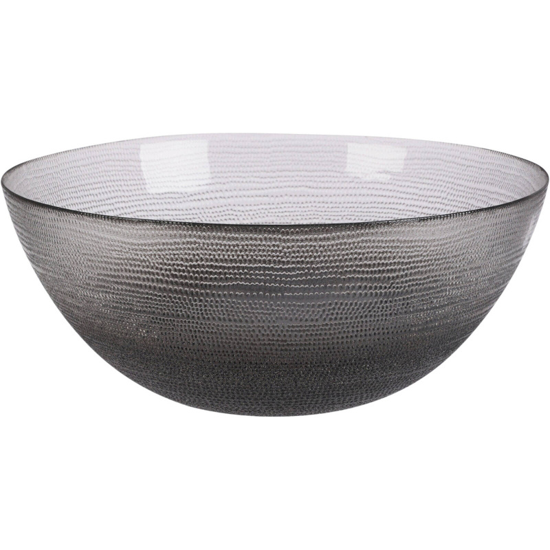 Home Styling Collection Skleněná mísa LAKRIS, Ø 28 cm antracitová