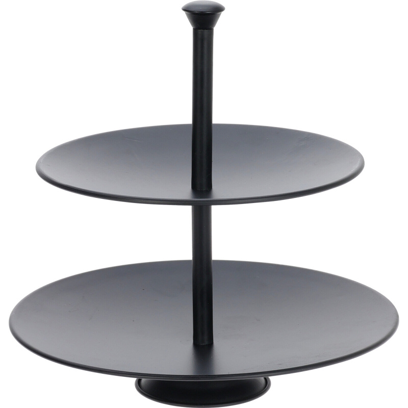 EH Excellent Houseware Kovový etažér, černý černá