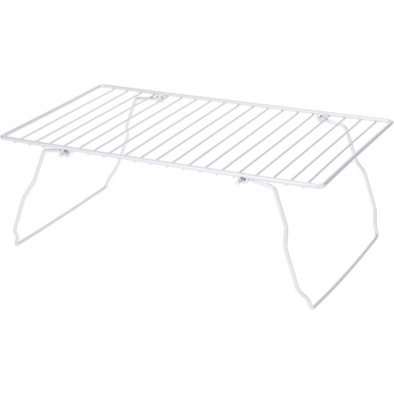 Storagesolutions Kovová police na na kuchyňskou desku, na nohou, 37 x 21 x 13,5 cm šedá