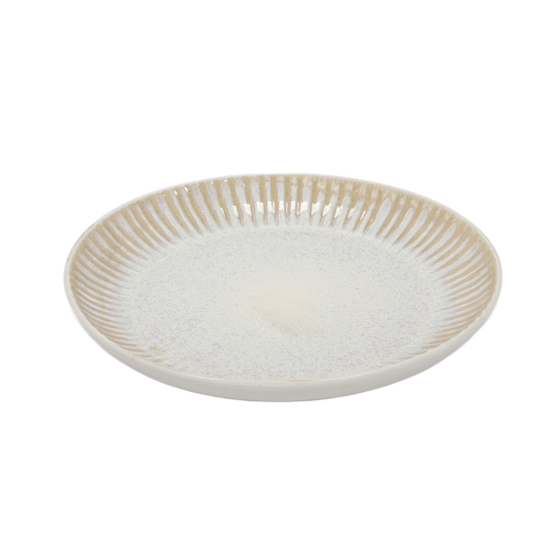 Siaki Obědový talíř ESSENCE, keramický, Ø 25,6 cm šedá