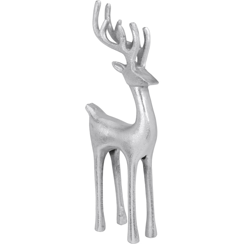 Home Styling Collection Vánoční figurka, sob, 35 cm stříbrný