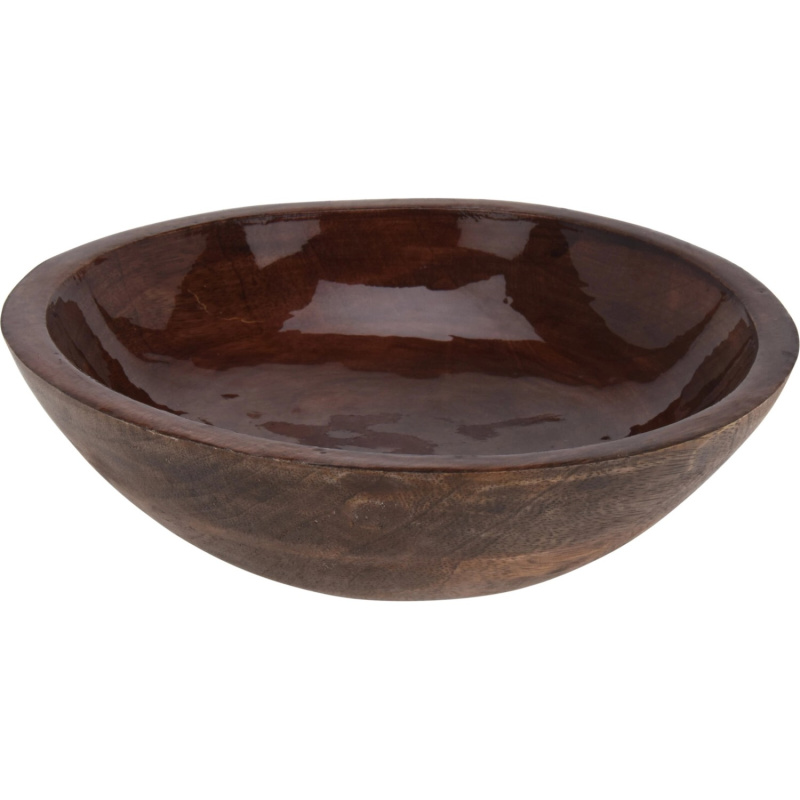 Koopman Miska z tmavého mangového dřeva smalt povrch pr. 23,5 x 7 cm, 1 ks