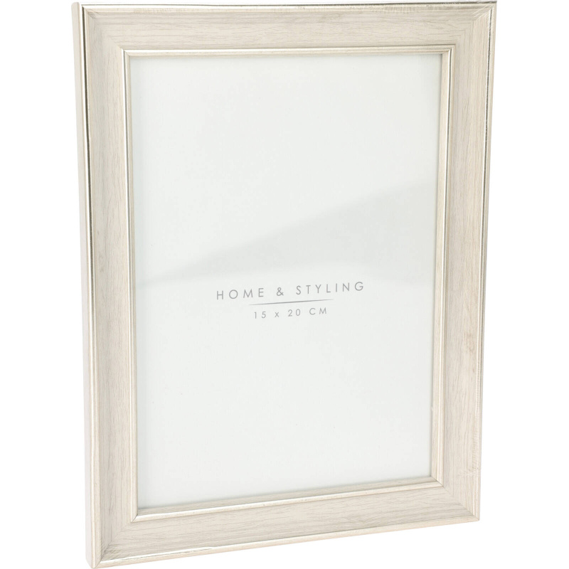 Home Styling Collection Fotorámeček, imitace běleného dřeva, 17,2 x 1,3 x 22,2 bílá