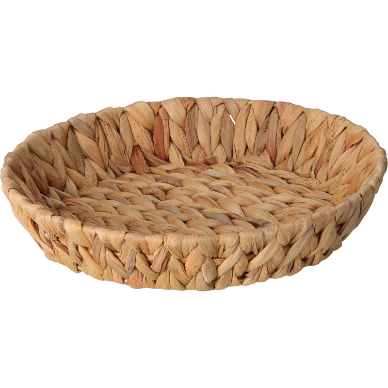 Home Styling Collection Kulatý košík z vodního hyacintu hnědá