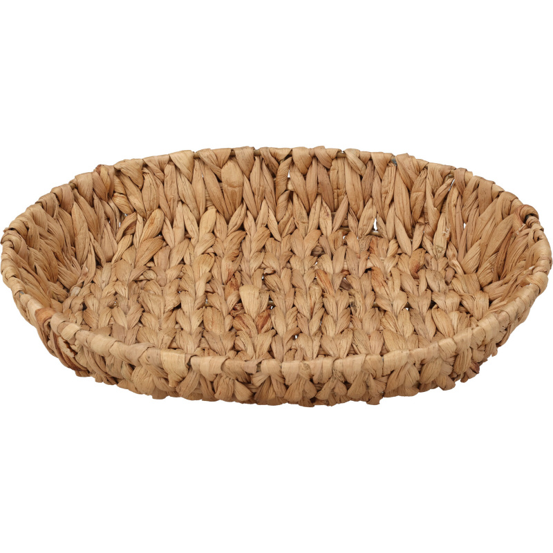 Home Styling Collection Oválný košík z vodního hyacintu hnědá