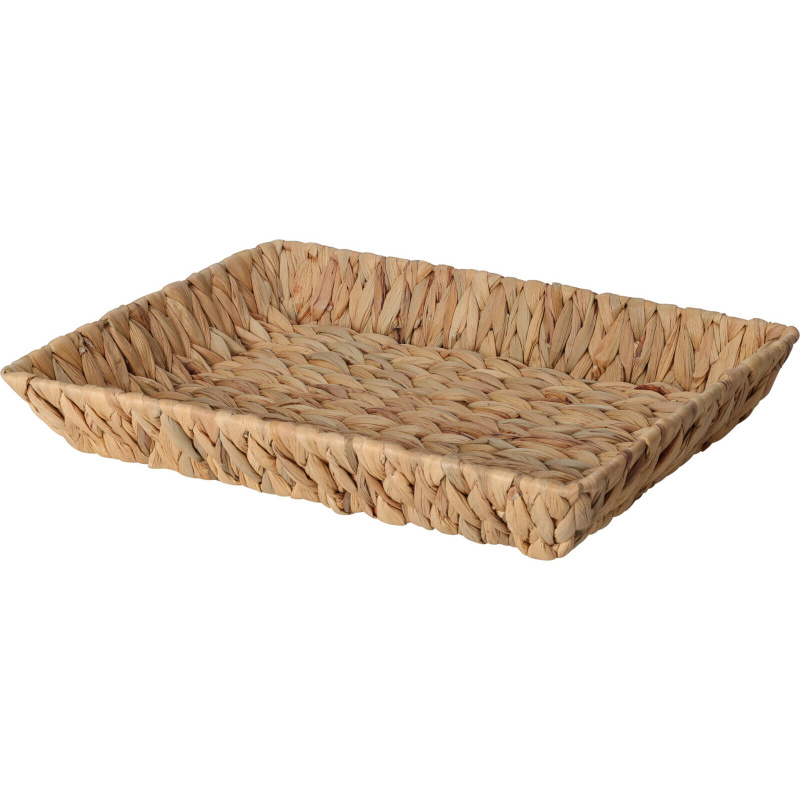 Home Styling Collection Obdélníkový košík z vodního hyacintu hnědá