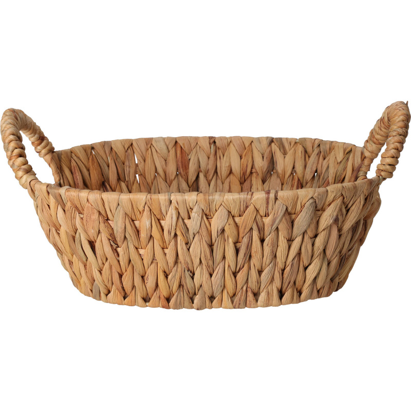Home Styling Collection Košík na chleb z vodního hyacintu, s držáky hnědá