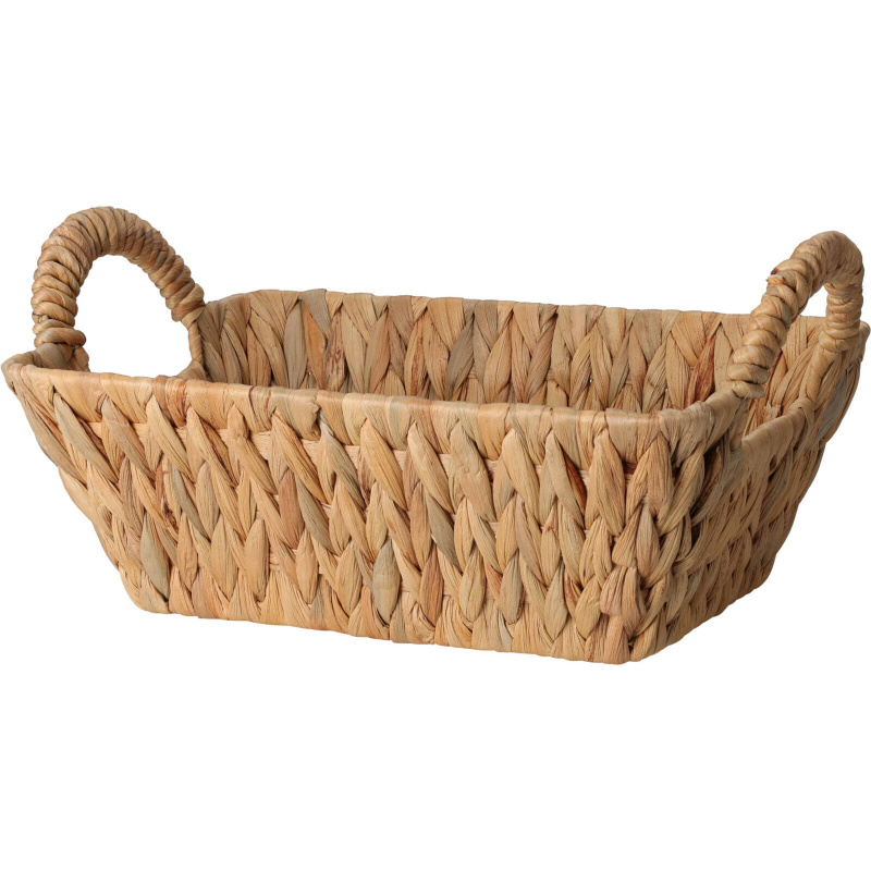 Home Styling Collection Košík na chleb z vodního hyacintu, s držáky hnědá