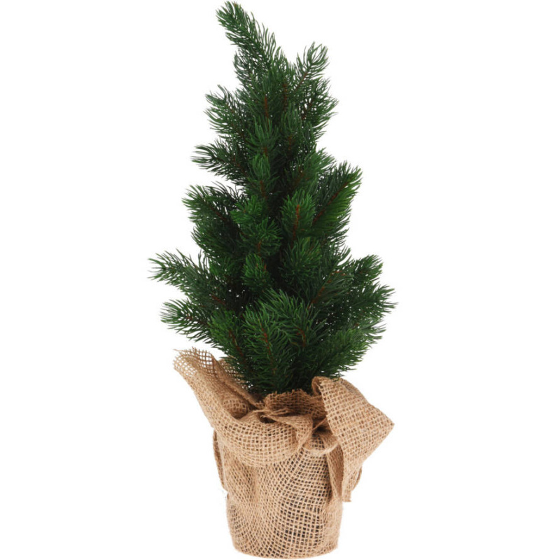 Home Styling Collection Umělé stromek v jutovém květináči, 45 cm zelená