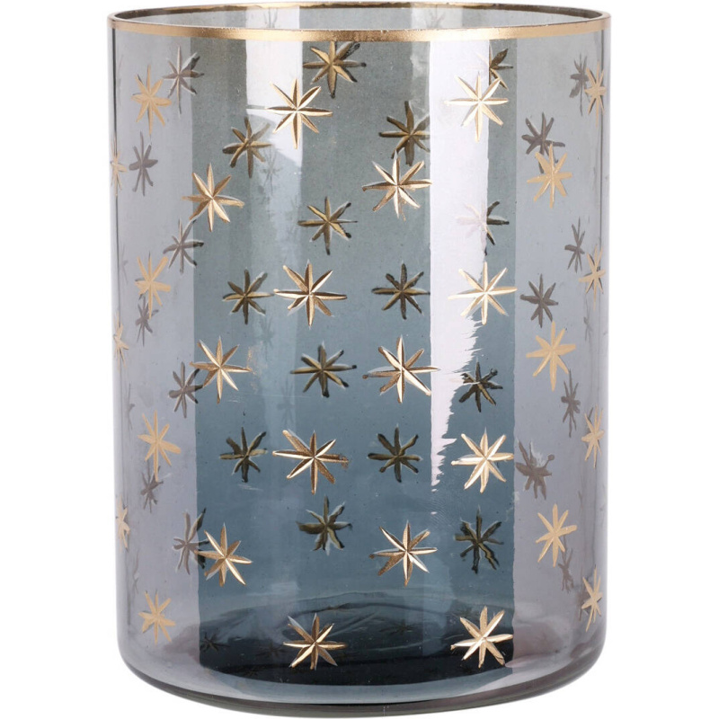 Home Styling Collection Svícen na čajovou svíčku ve tvaru sklenice, Ø 11 cm šedá