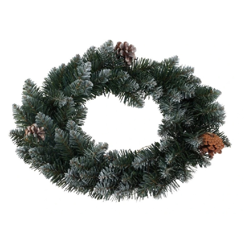 Home Styling Collection Vánoční věnec k vlastnímu ozdobení, Ø 40 cm zelená