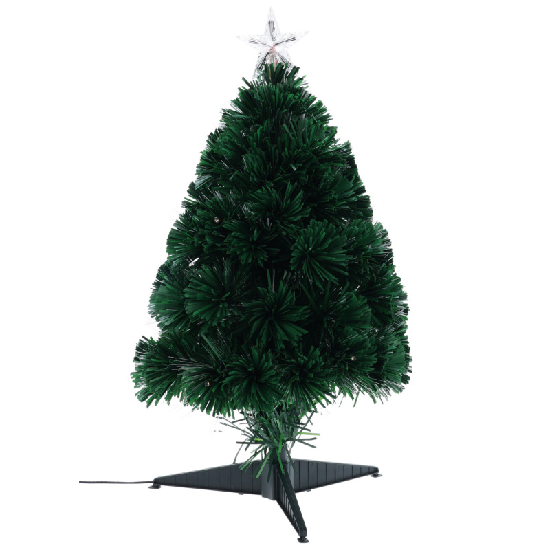 Home Styling Collection Dekorativní stromek s optickými vlákny, 60 cm zelený