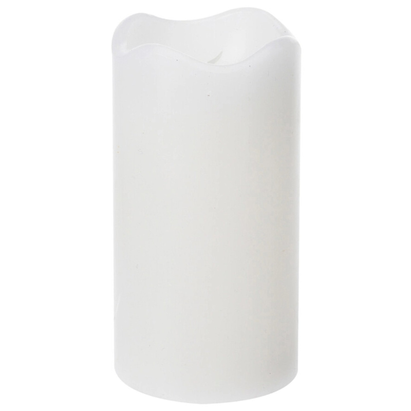 LED svíčka, bílá, pr. 7 x 13 cm