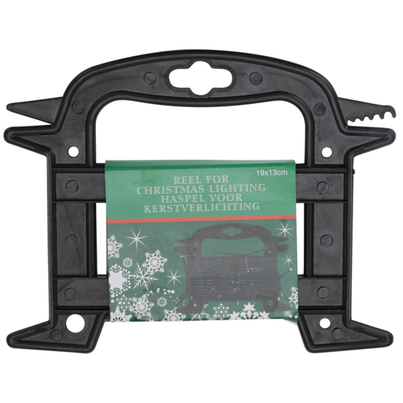 Naviják na světelné řetězy, černá, 19 x 13 cm