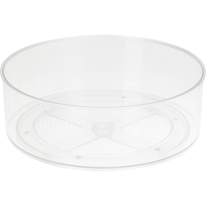Storagesolutions Organizér do lednice, otočný, výsoký, Ø 23 cm transparentní