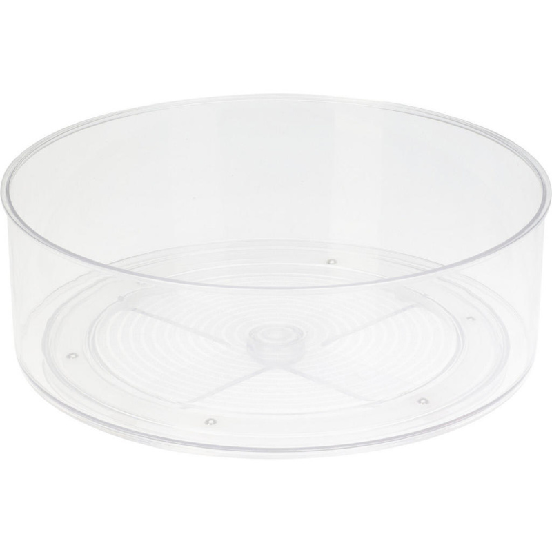 Storagesolutions Organizér do lednice, otočný, výsoký, Ø 23 cm transparentní