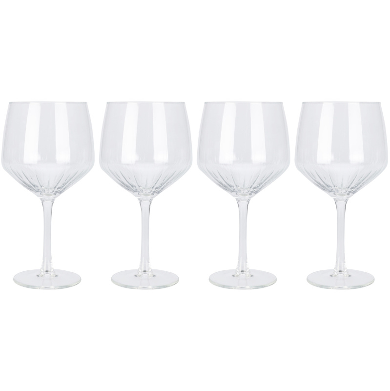 EH Excellent Houseware Sklenice na gin, 610 ml, 4 ks, transparentní