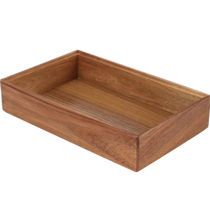 EH Excellent Houseware Dřevěný organizér HEDO do zásuvky, 23,5 x 15 x 5 cm hnědý