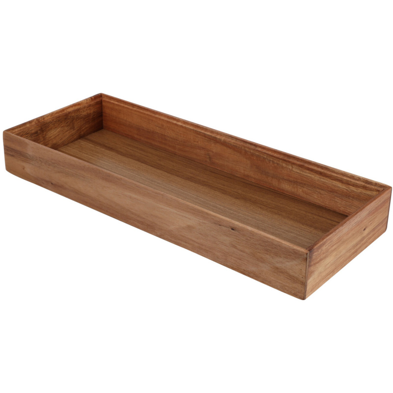 EH Excellent Houseware Dřevěný organizér HEDO do zásuvky, 37,5 x 15 x 5 cm hnědý