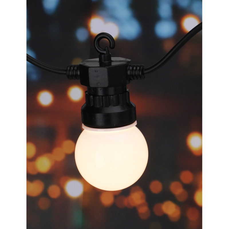 ProGarden Světelný řetěz 20 LED, 1000 cm černá