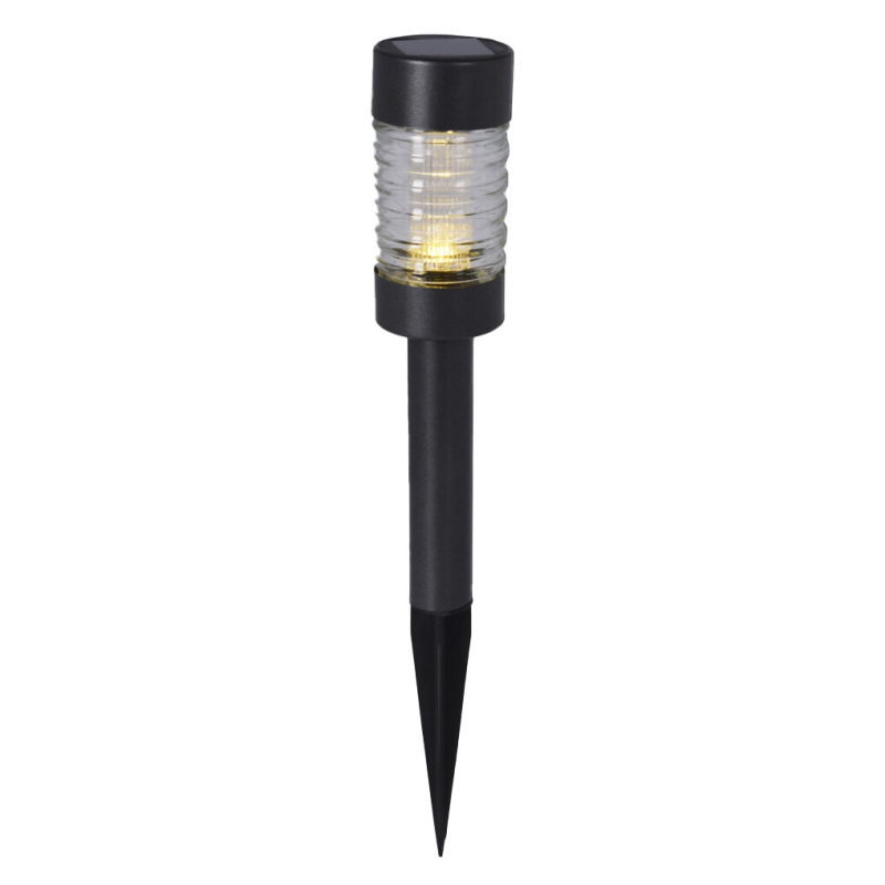 ProGarden Solární zahradní lampa k zapíchnutí, 26 cm černá