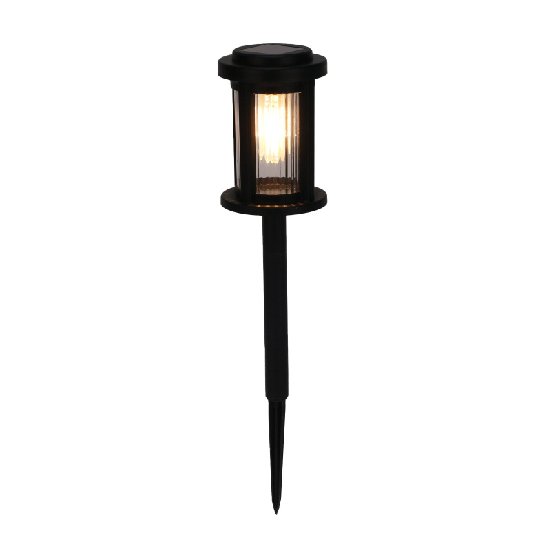 ProGarden Solární zahradní LED osvětlení, k zapíchnutí, 40 cm černá