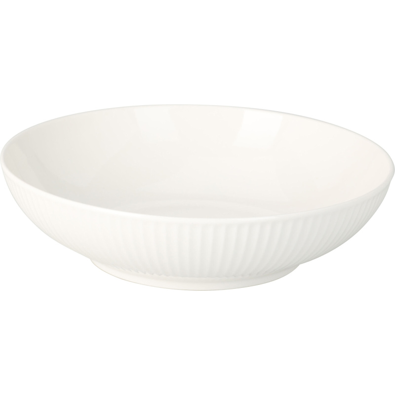 Siaki Hluboký talíř z porcelánu New Bone, Ø 20 cm bílý