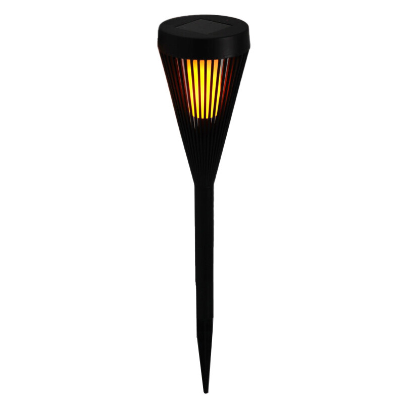 ProGarden Solární zahradní LED osvětlení, k zapíchnutí, 47 cm černá