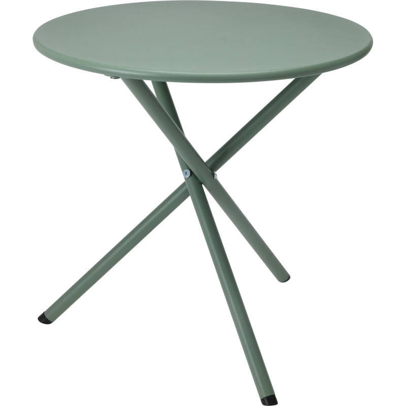 Ambiance Kovový zahradní stolek, Ø 48 cm, zelený zelený
