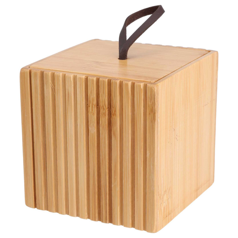Bathroom Solutions Bambusový koupelnový organizér, 9 x 9 x 9 cm hnědý