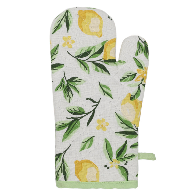 EH Excellent Houseware Kuchyňská chňapka, bavlněná, citronový vzor vícebarevný